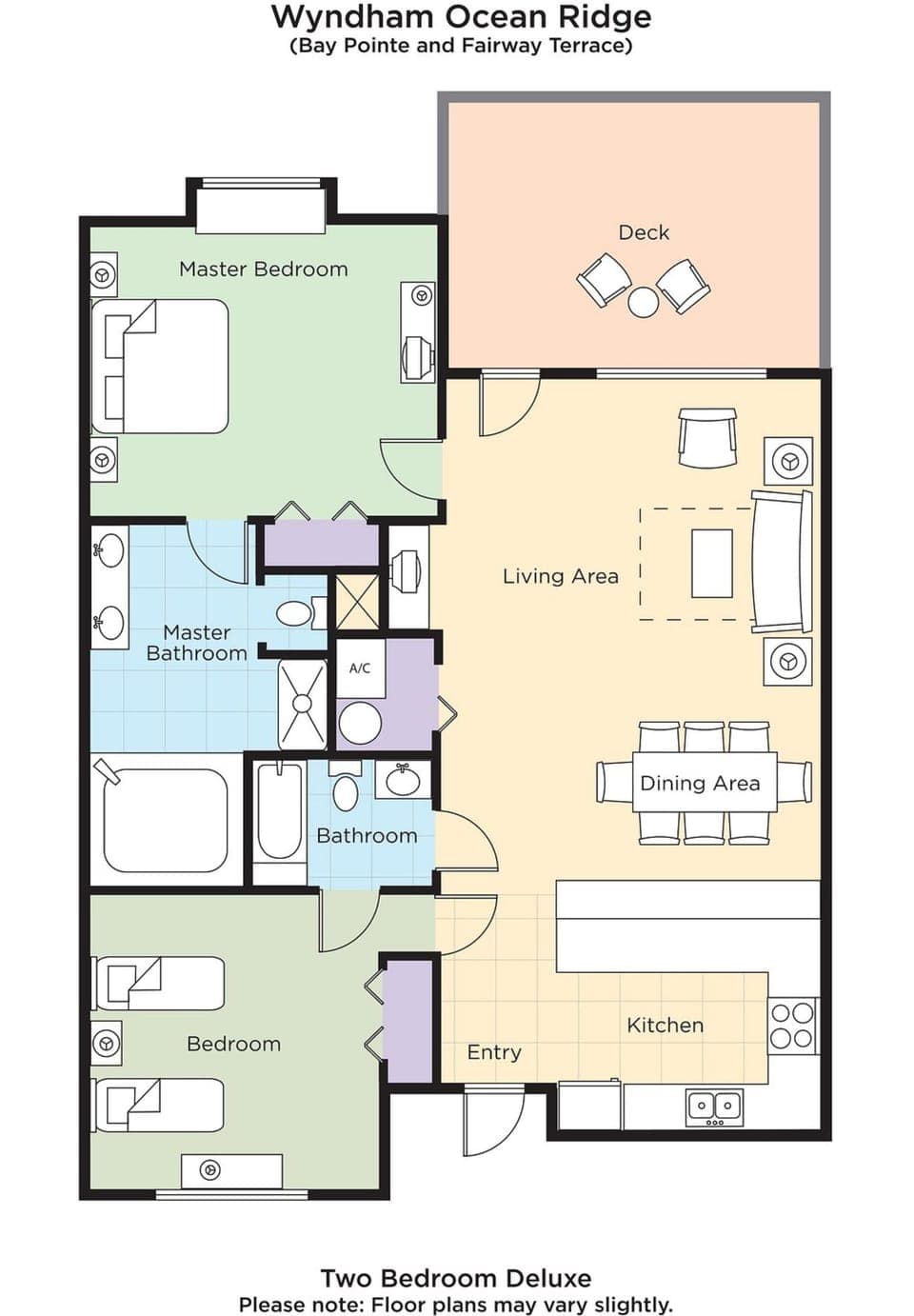 Unit may vary in layout, view, floor, and decor.
