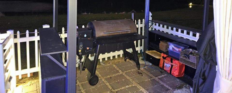 Gazebo Grilling Area with all grilling tools and games! 🍖🔥🎲 #Gazebo #Grilling