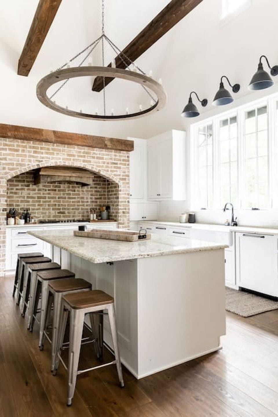 Seating for six at the kitchen island.