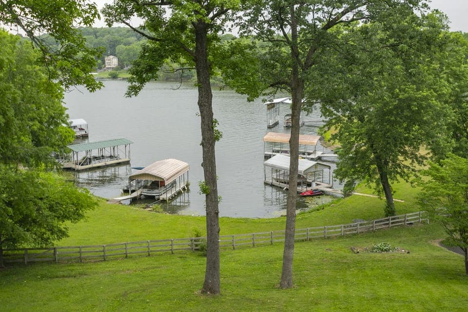 The dock on Old Hickory Lake