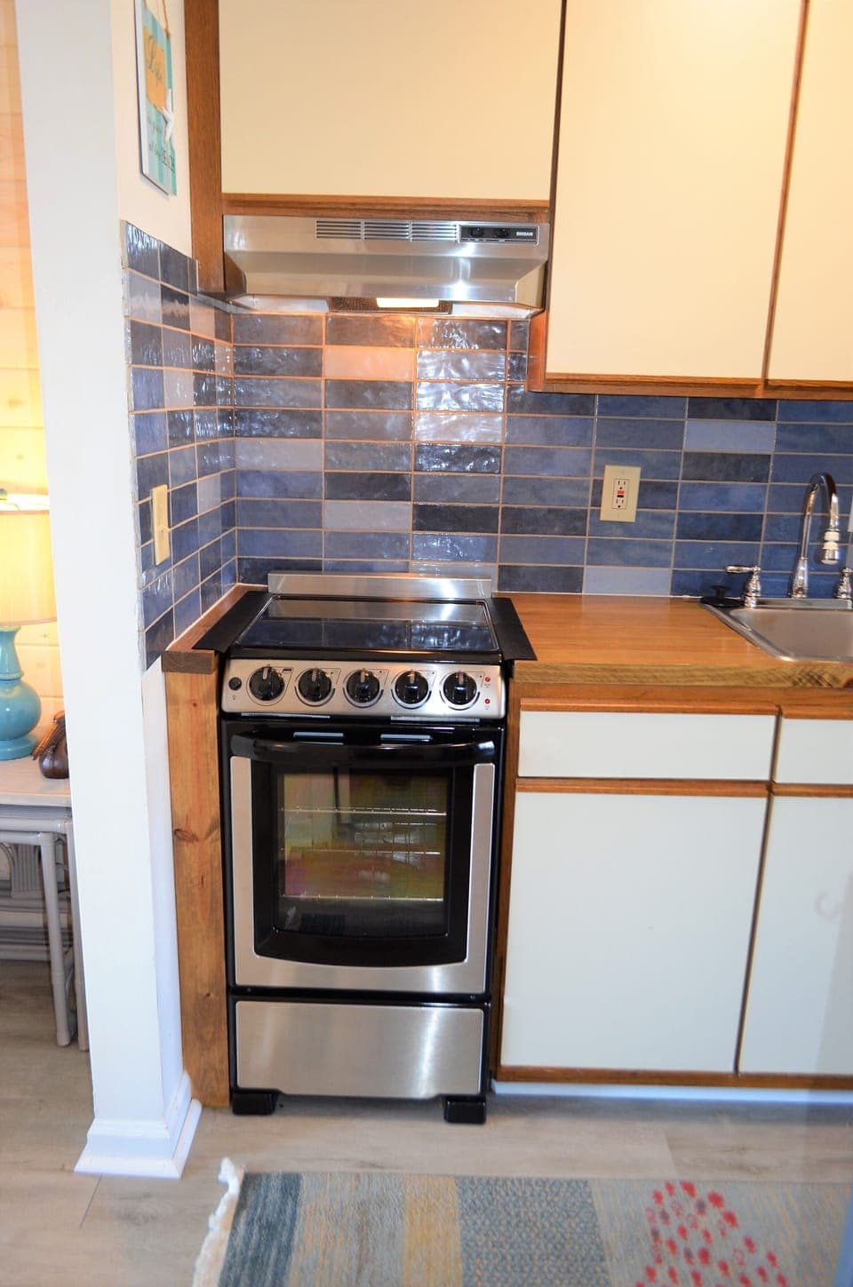 is fully equipped with dishes & cookware.