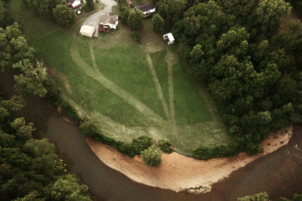 Backyard + river
