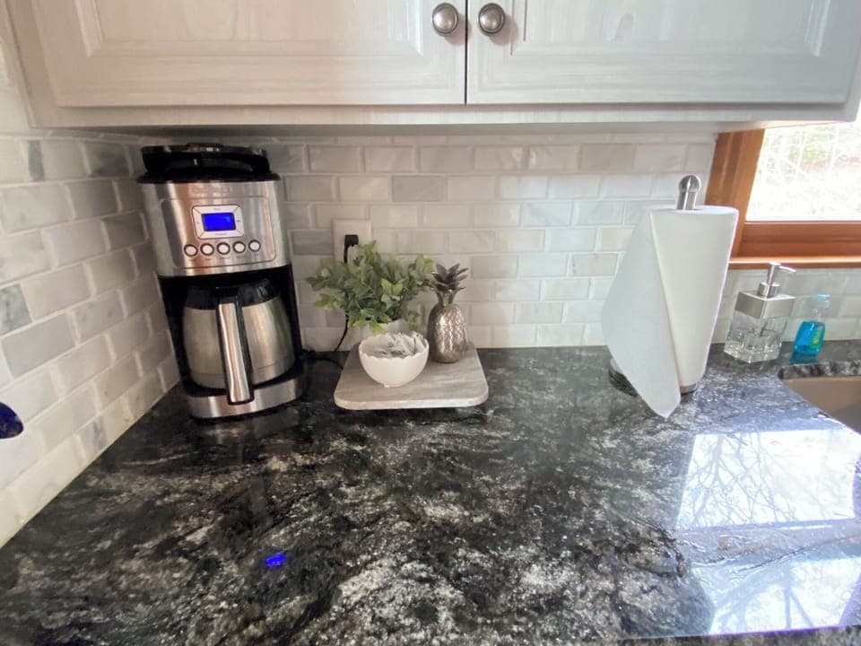 Full coffee pot with filters
