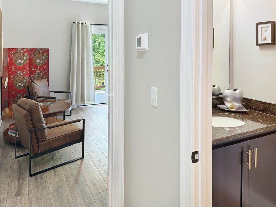 Little Bear - upper level hall bath and bedroom door