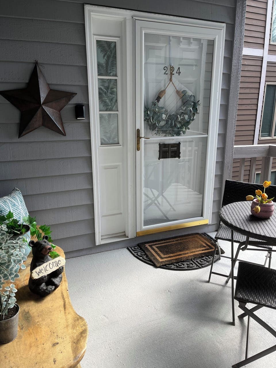 Welcome to Respite, front porch with seating areas