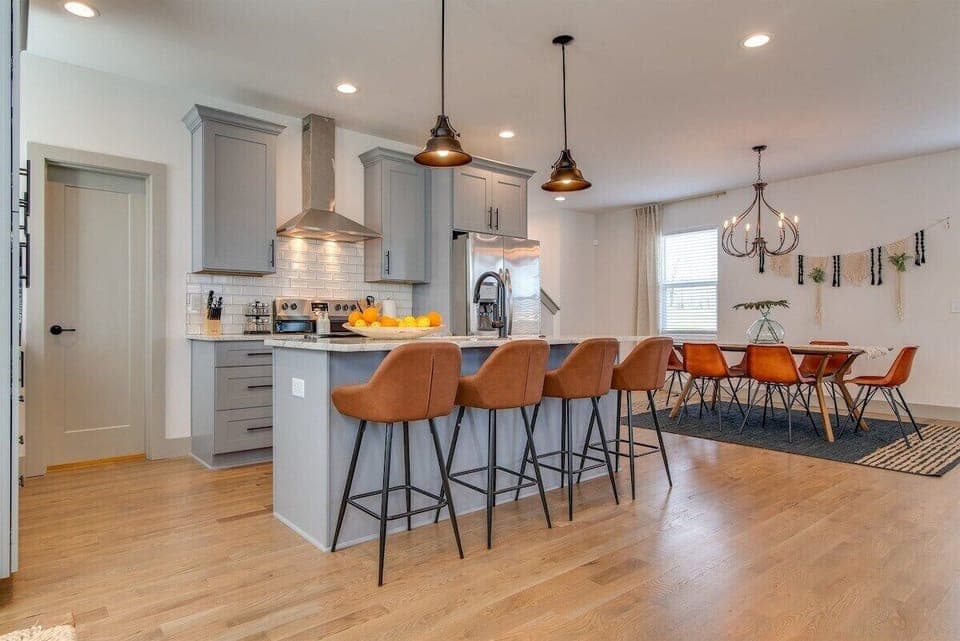 Our Kitchen with ample seating!
