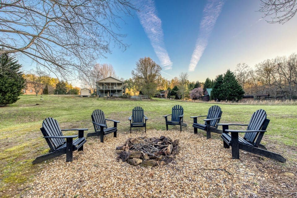 Fire Pit next to the river