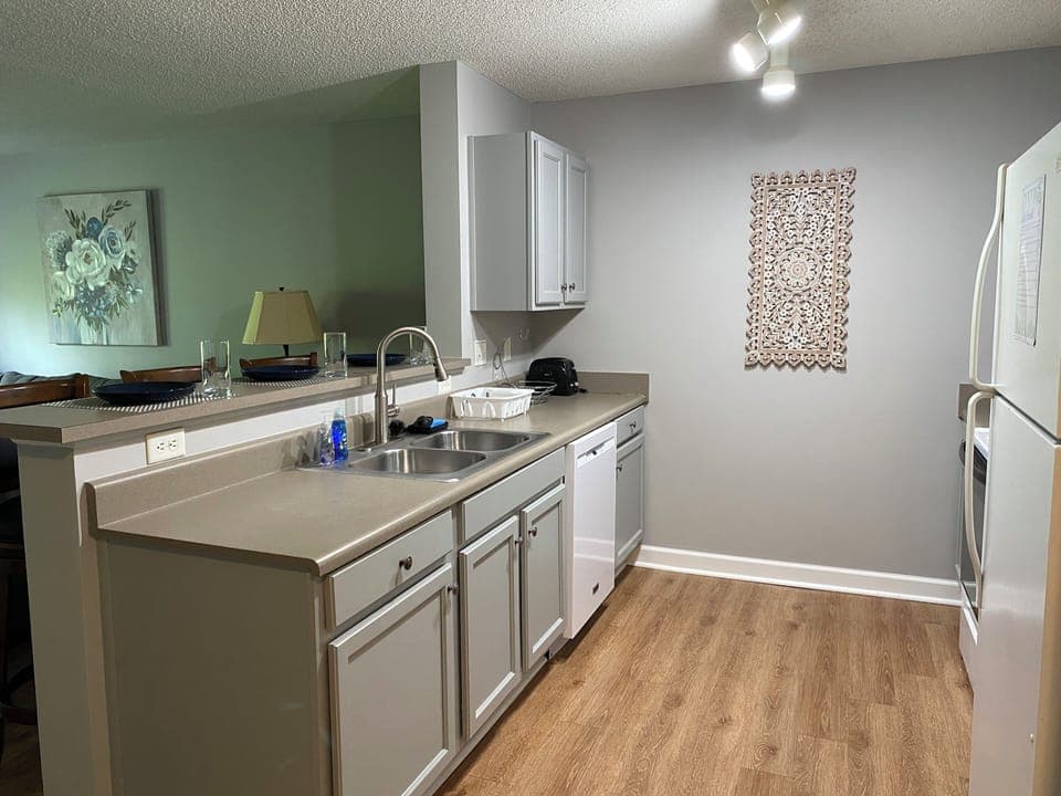 Kitchen and bar