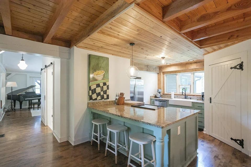 Our fully-stocked kitchen.