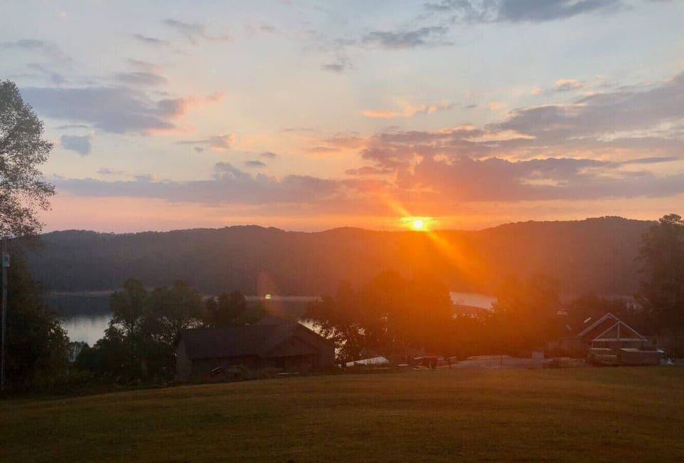 Sunrise from deck