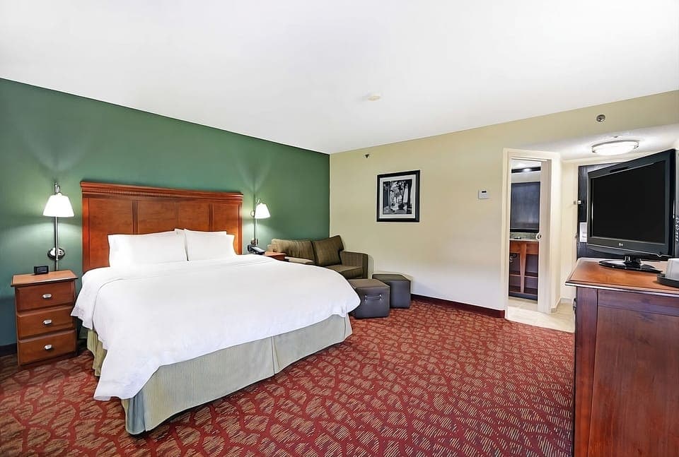 Stretch out and settle in with TV and extra open space.