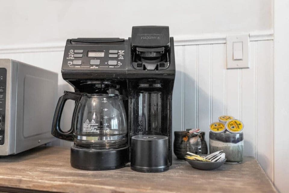 Start your day off right in this cozy coffee nook, perfect for sipping your morning brew and relaxing.