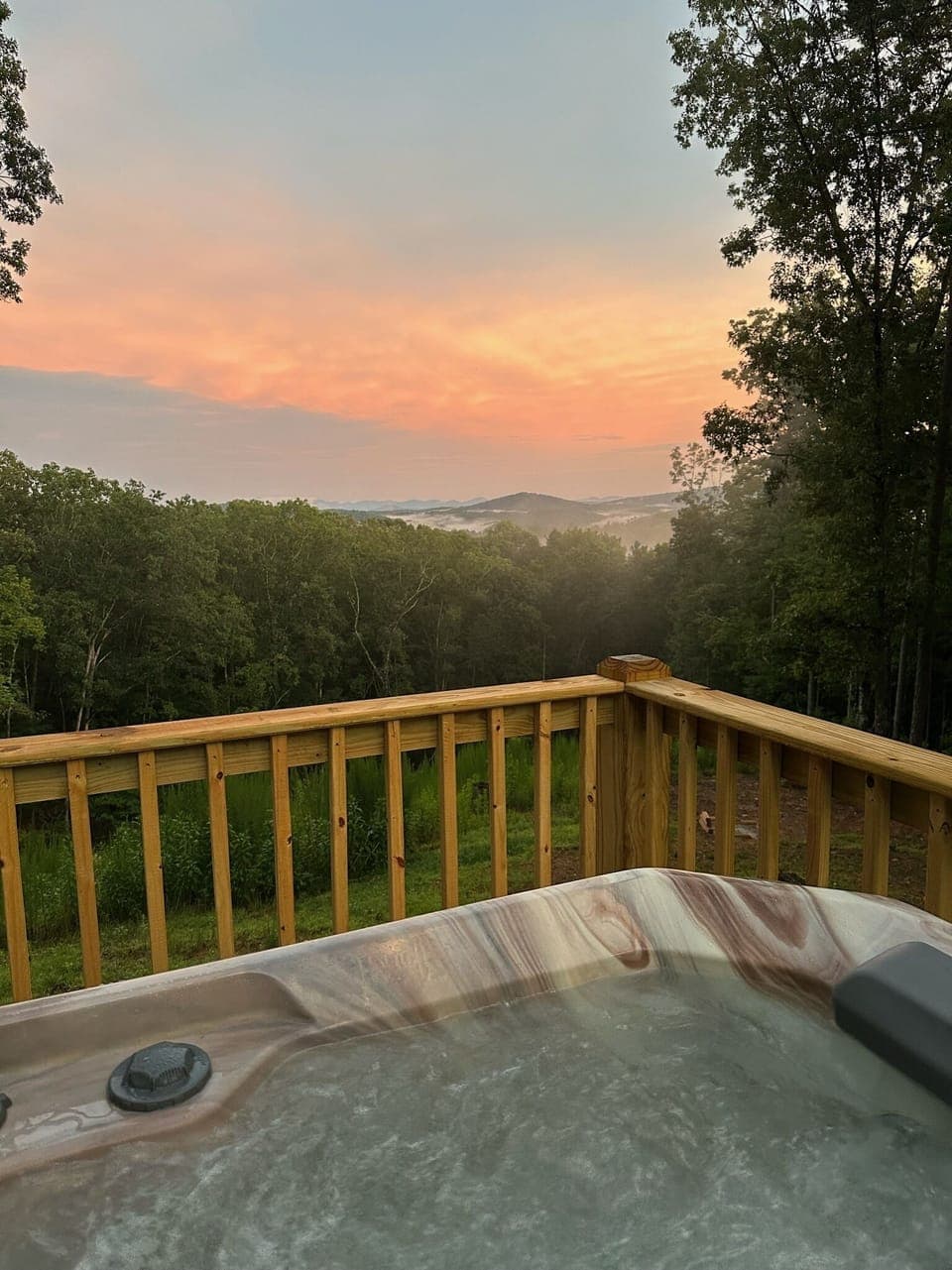 View from the hot tub!
