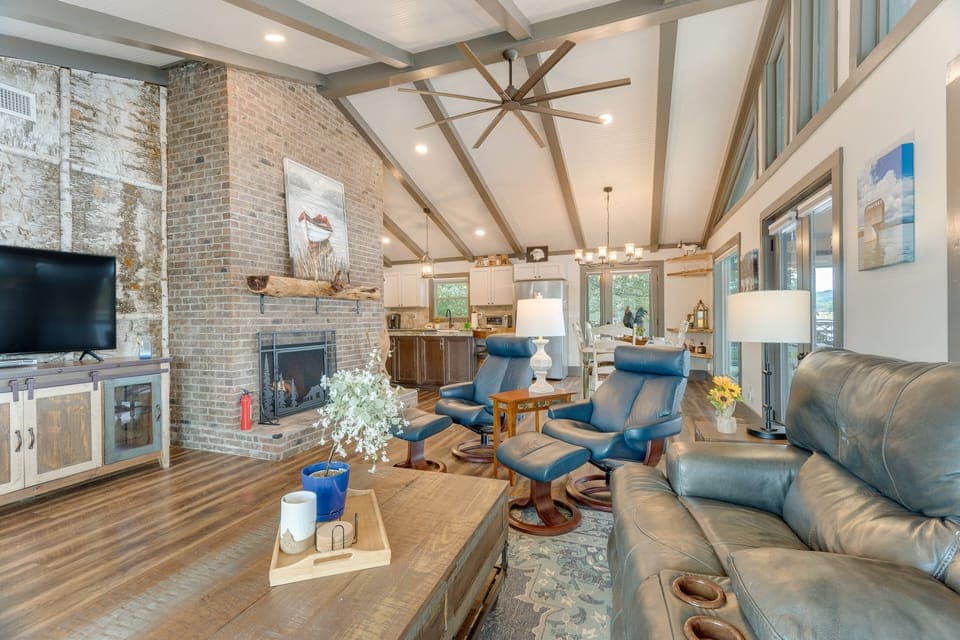 Hayesville Vacation Rental | 2BR | 3BA | Stairs Required | 2,000 Sq Ft